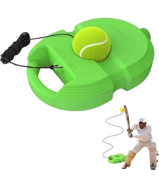 FEDIFU Tennis Trainer Rebound Ball with String Solo Tennis Trainer Set Self Tennis Practice Ball with String Cricket Trainer Rebound Ball with Rope Fill Sand or Water