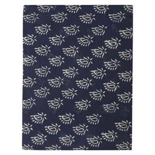 HANDLOOM CHANDERI 03 PCS DABU PRINTED SUIT (SKU - 1RDS01270221 Suit 75)