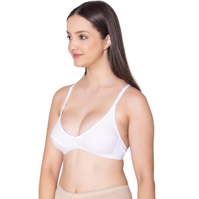 Bodycare polycotton wirefree convertible straps comfortable non padded bra-1531B view 2