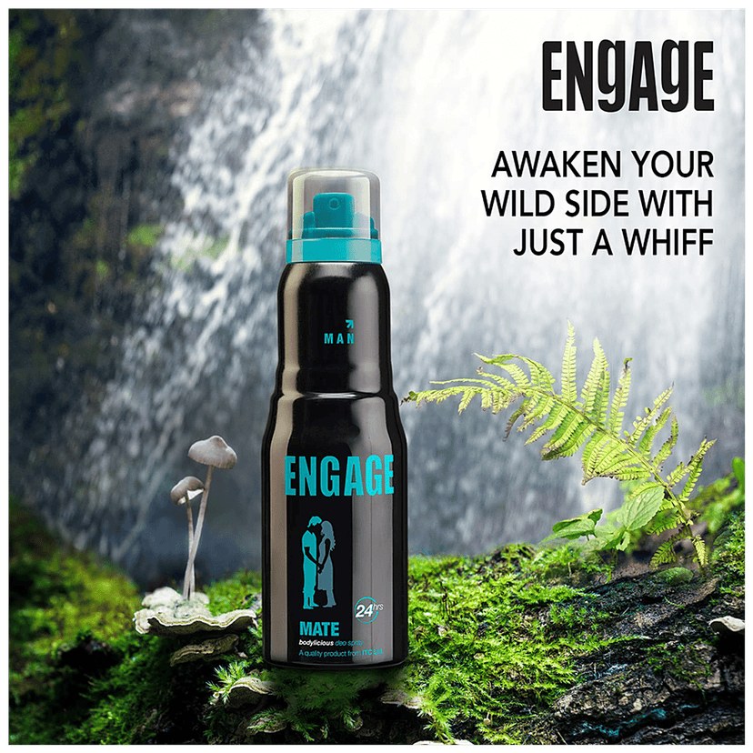 Engage Bodylicious Deodorant Spray - Mate For Men, 150 Ml view 2