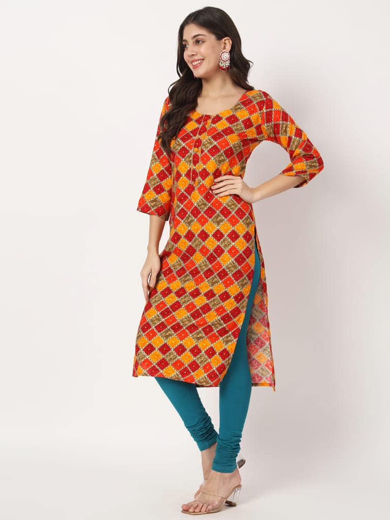 SOFT COLORS Women's Skinny Fit Ethnic Wear Churidar Leggings (Sea Blue) view 4