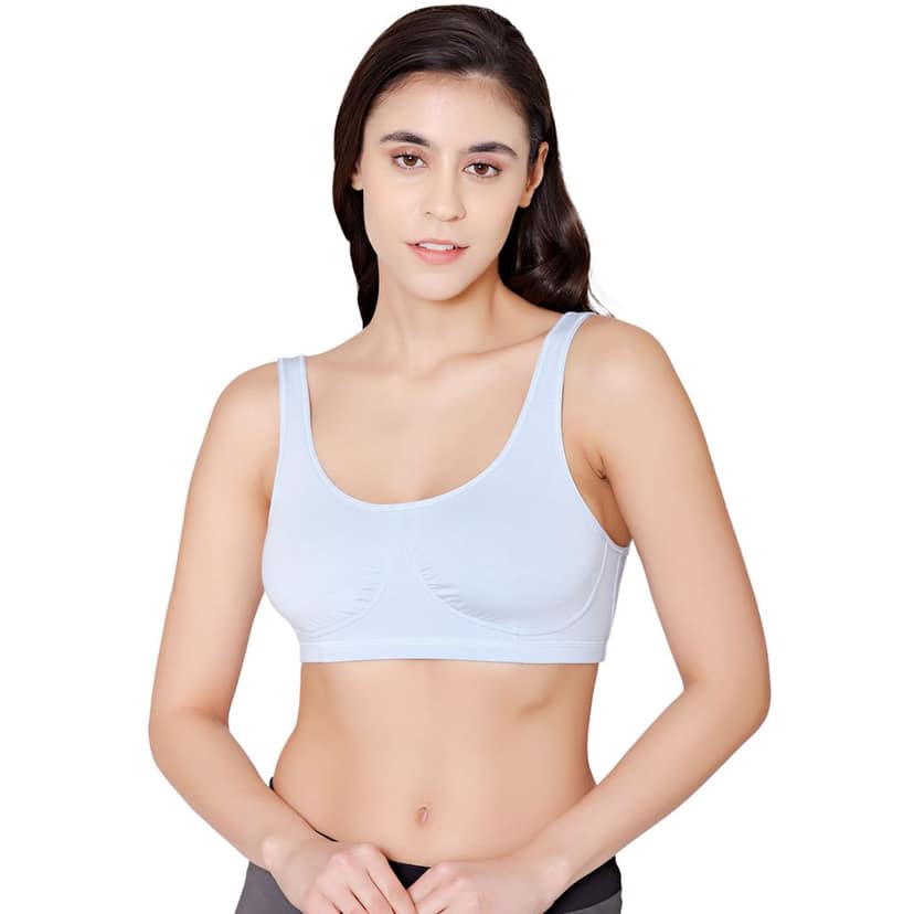 Bodycare modal spandex wirefree broad straps soft cup sleep bra-1625LILAC