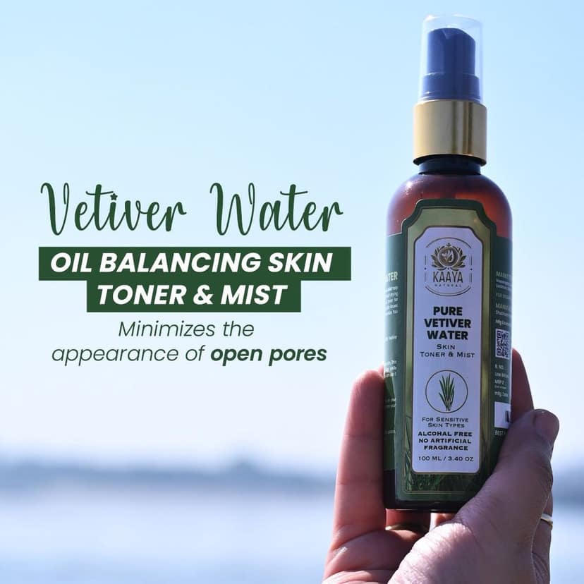 Kaaya Natural Vetiver Water Toner & Mist (Khas Water) 100ML Bottle (BUY 1 GET 1 FREE) view 2