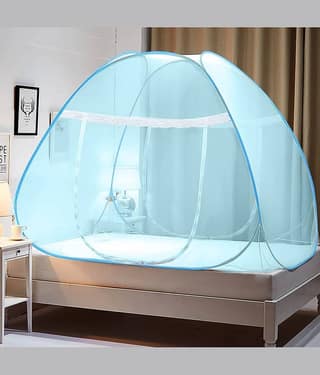 Evafly - Blue Polycotton Tent Mosquito Net, Machardani ( Pack of 1 )