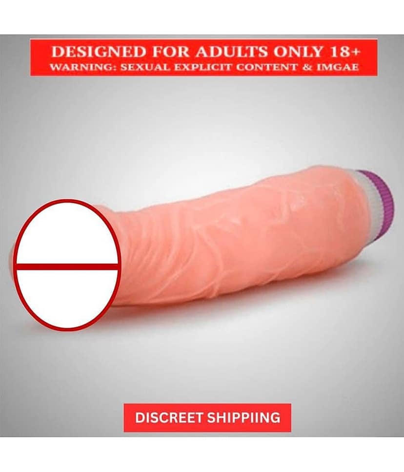 9" Long & Soft Sexy Real Felling Skin Colored Vibrating Dildo For Sexy Girls Vagina view 2