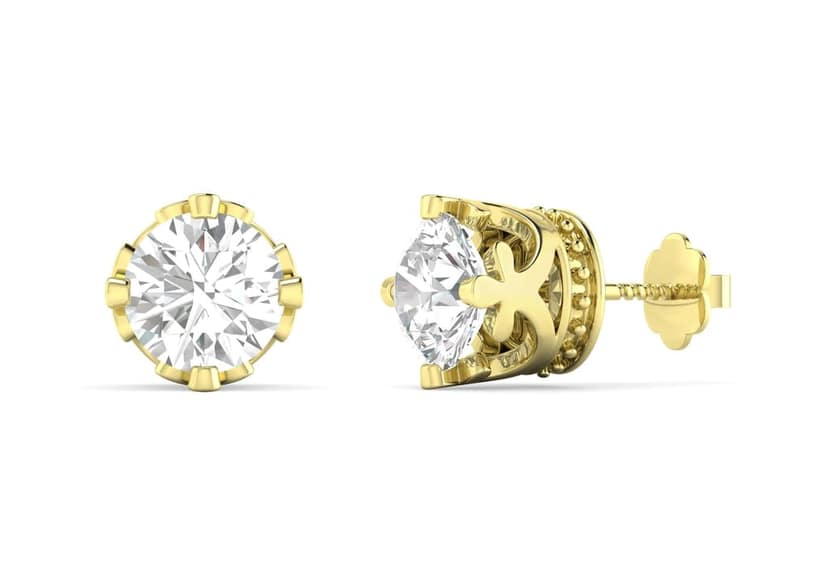 Coronet Solitaire Studs view 8