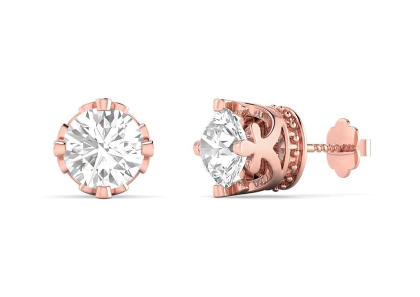 Coronet Solitaire Studs view 9