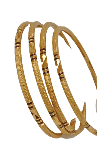 22k Gold Plated Designer Bangle Set of 4 for Women and Girls