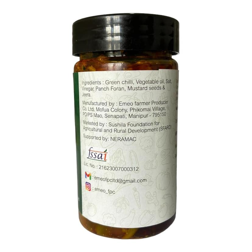 Crystal Foods Green Chilli Pickle - 200g (product of EMEO FPC) view 3