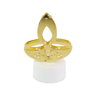 Golden Diya Shaped LED Tealight Candles (12 Pcs)