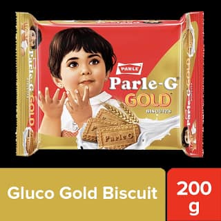 Parle G Gold - Gluco Biscuits, 200 G Pouch