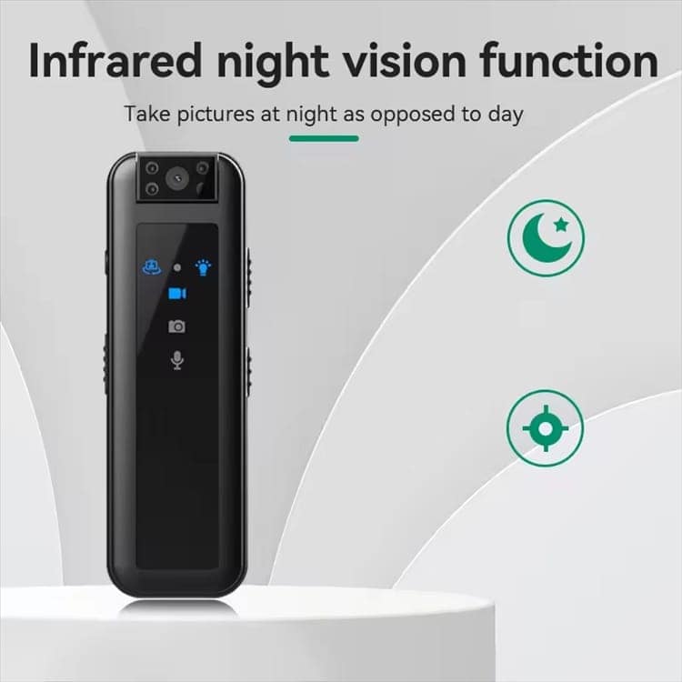 AUSHA Mini Body Worn Camera HD | Infrared Night Vision, 180° Rotatable Lens, Portable Clip Camera | Security, Cycling & Personal Safety view 2