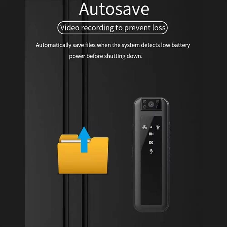 AUSHA Mini Body Worn Camera HD | Infrared Night Vision, 180° Rotatable Lens, Portable Clip Camera | Security, Cycling & Personal Safety view 5
