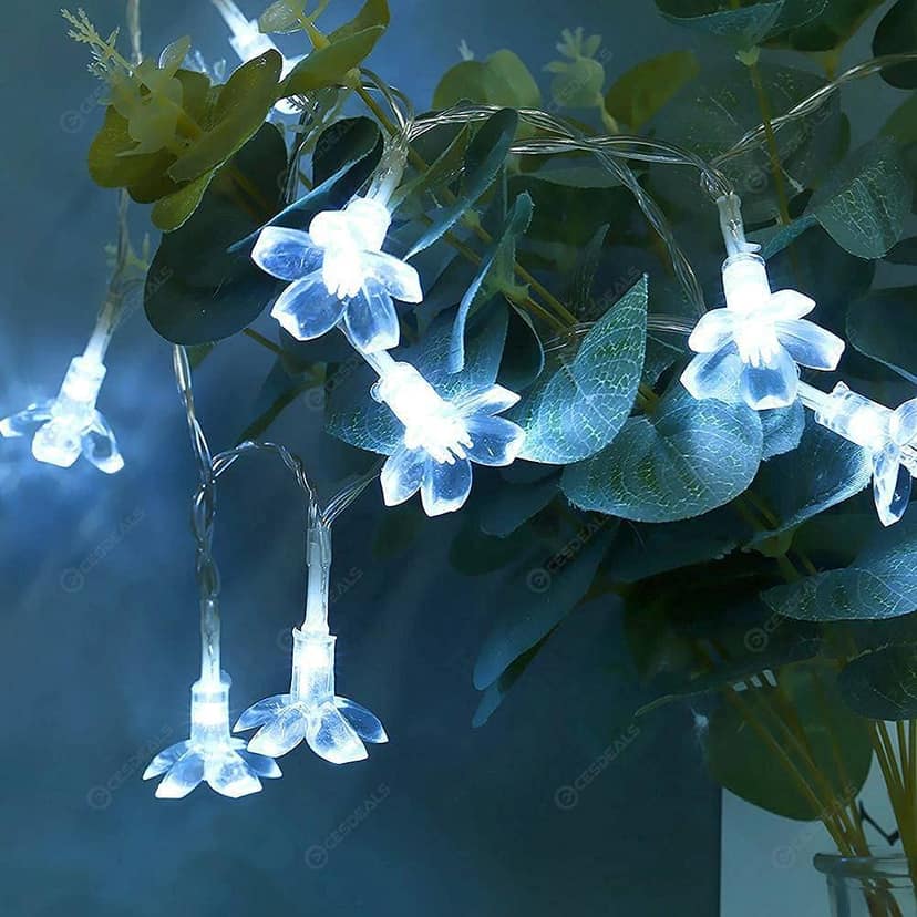 GLOWSERIE Decorative Floral LED Lights – Soft White Fairy Lights for Home Ambience view 2