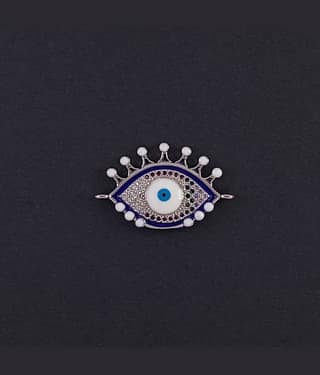 ZIVOM® Turkish Blue Evil Eye Good Luck Cubic Zirconia American Diamond Enamel Slider Expandable Adjustable Bracelet Women Girls