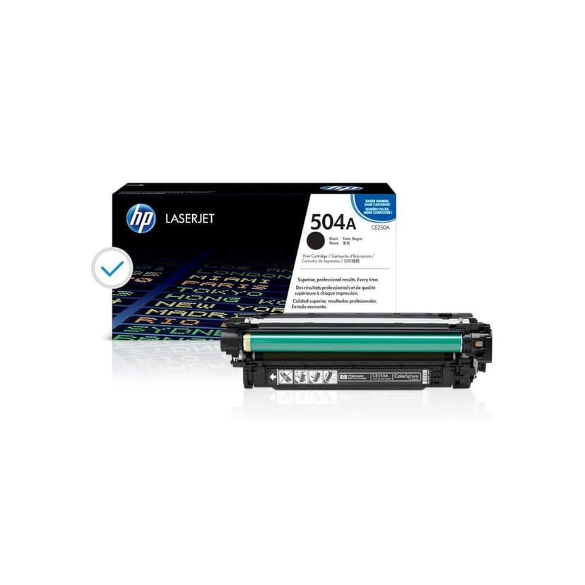 HP 504A Black Original LaserJet Toner Cartridge (CE250A)