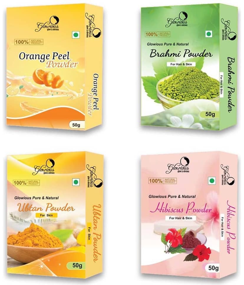 glowious - Skin Toning Face Pack for Normal Skin ( Pack of 4 )