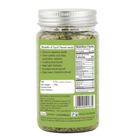 Praakritik Organic Saunf 100 G view 2