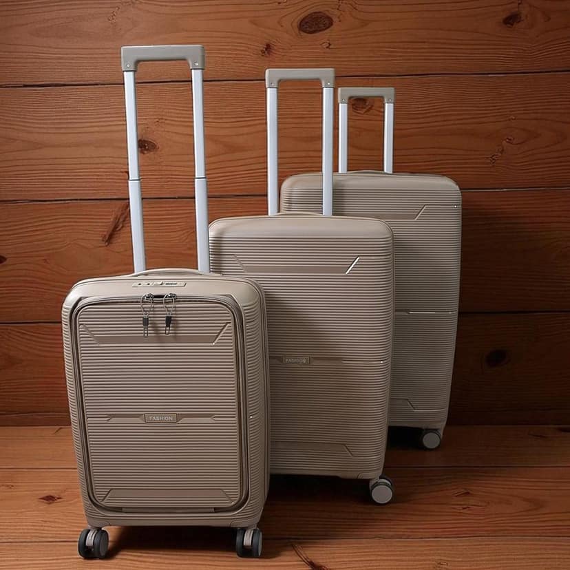 Hard-Shell Trolley Luggage Bag (Set of 3-pice / Mix Color)