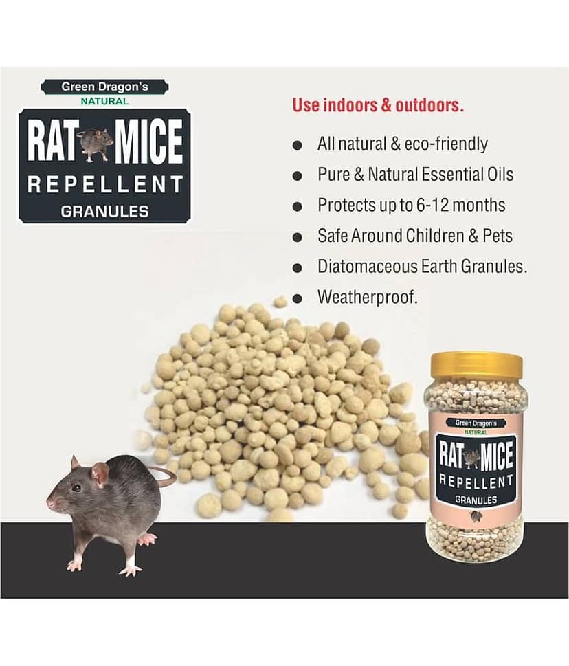 Green Dragon Natural Rat & Mice Rodent Naphtalene Balls Repellent Granules view 4