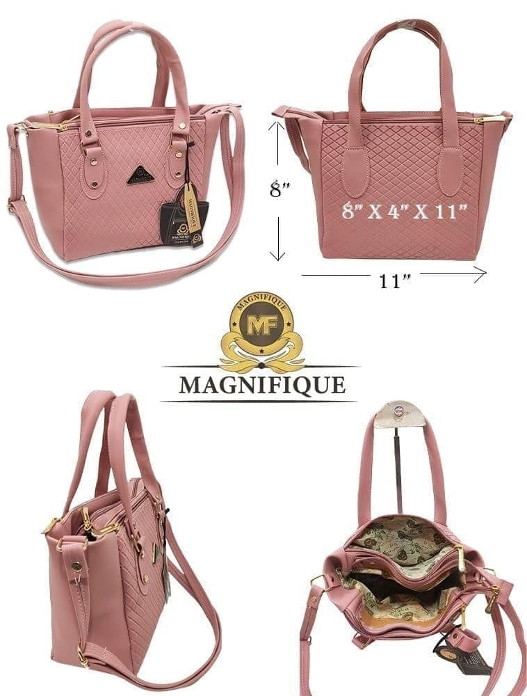 Magnifique Women's Hand/Sling/Side Bag/purse Polyurethane Western (Pink) view 3