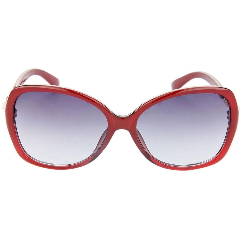 Hrinkar Grey Over-sized Cooling Glass Red Frame Best Sunglasses for Women - HRS266 view 2