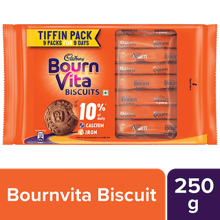 Cadbury Biscuits Tiffin Pack with 9 Flow Packs, 250 gm