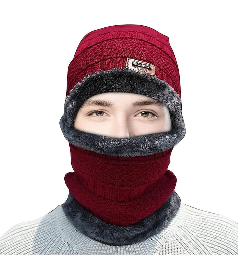 EASTERN CLUB Maroon Wool Caps