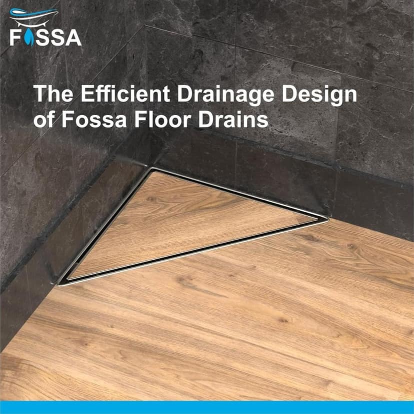 11"x4" Inch Triangle 304 Grade Stainless Steel Floor Drain view 2