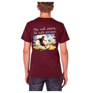 Trishoolin Sports Theme T-Shirt | Design 10410MB | Cotton Regular Fit | Crew Neck / Round Neck Half Sleeve | Pack of 1