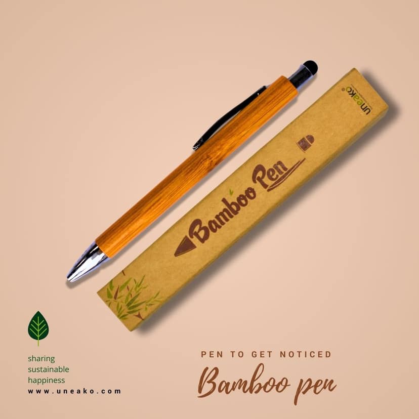 Uneako Bamboo Pen 2Pcs