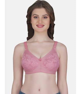 Eve's Beauty Cotton Blend Women's Everyday Bra ( Blue )