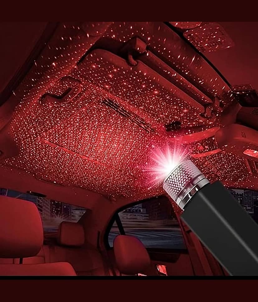 Purple Dust Portable USB Car Interior Star Projector Night Light Atmosphere Lamp For Party Decoration Home Bedroom Car Interior (pack of 1) view 2