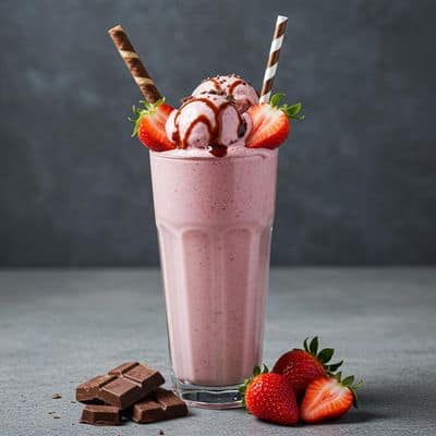 Chocolate And Strawberry Shake