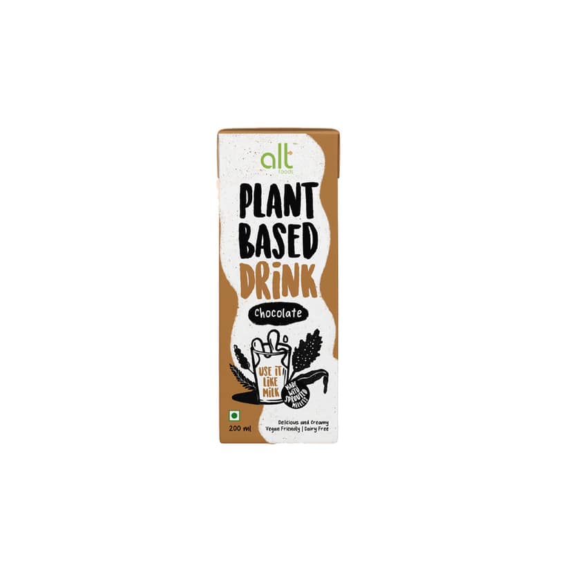 Alt Foods Plant-Based Chocolate Drink, 200 ml - Pack of 4