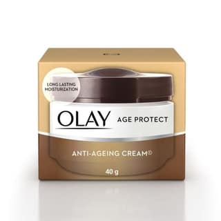 Olay Age Protect Anti-Ageing Cream, Lightens Dark Spots & Reduces Wrinkles With Salicylic Acid & BHA (40g)