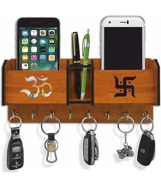 Kkart Multicolour Wood Key Holder - Pack of 1