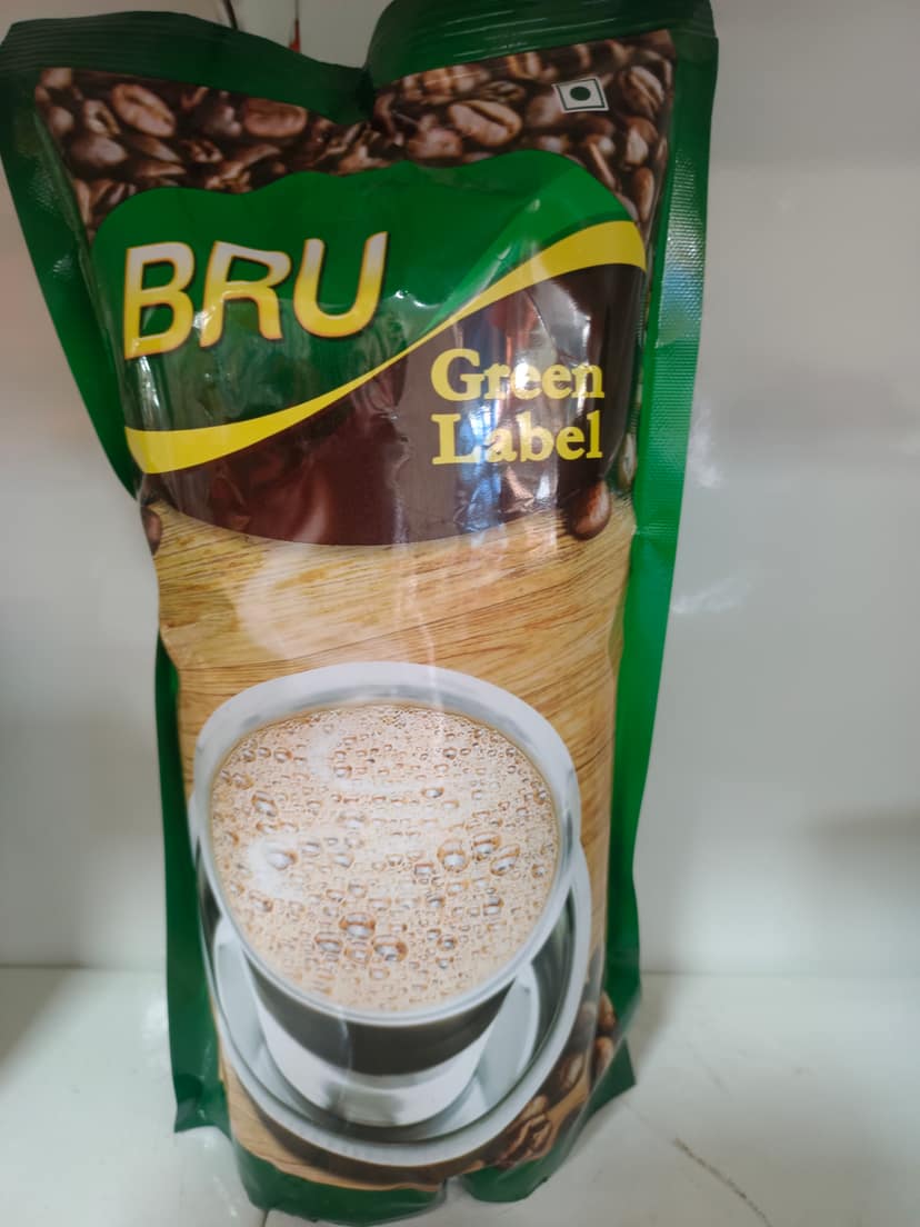Bru green label coffee
