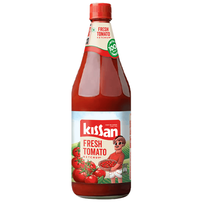 Kissan Fresh Tomato Ketchup, 1 Kg Bottle view 2