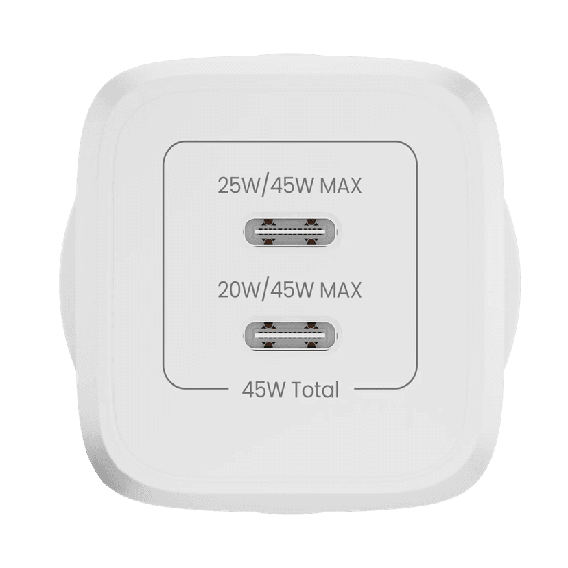 Hammer Gan Charger 45W Dual USB-C (Type C) Fast Charger view 2