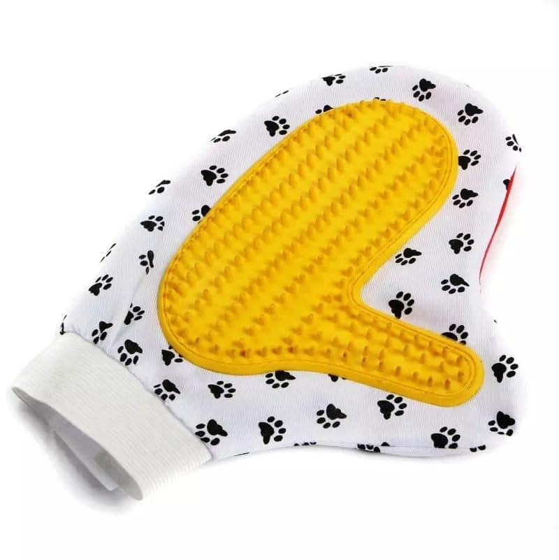 Q D Pet Hair Remover Grooming Glove Deshedding Massager Tool Brush Comb Grooming Gloves for Cat, Dog, Donkey, Horse, Rabbit, Pony, Monkey (Blue, Red, Green, Medium) view 5