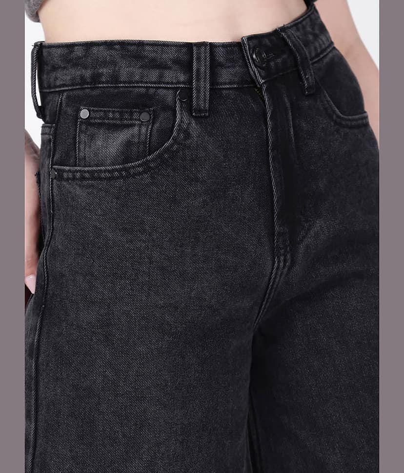 Bene Kleed Women Wide Leg Waist Jeans view 3