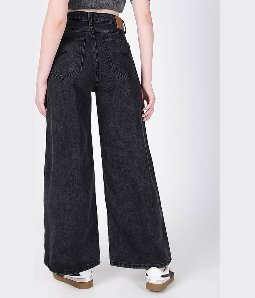 Bene Kleed Women Wide Leg Waist Jeans view 4