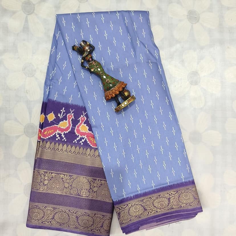 Poochampally Silk Saree With Blouse