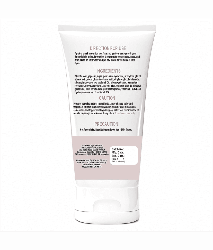 SOPHIN - Softening and Smoothening Face Wash For All Skin Type ( Pack of 3 ) view 2