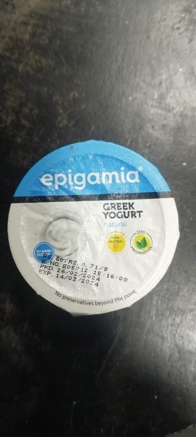 Epigamia Greek Yogurt