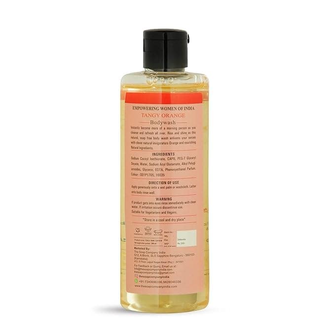 Tangy Orange Body Wash - AWAKEN Body Wash - Sulphate Free, Paraben Free, Eco Friendly - 250 ML view 2