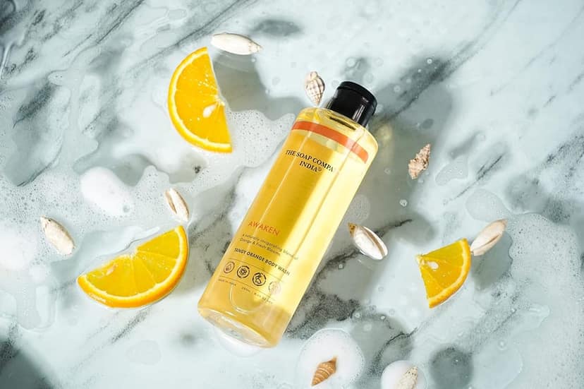 Tangy Orange Body Wash - AWAKEN Body Wash - Sulphate Free, Paraben Free, Eco Friendly - 250 ML view 4