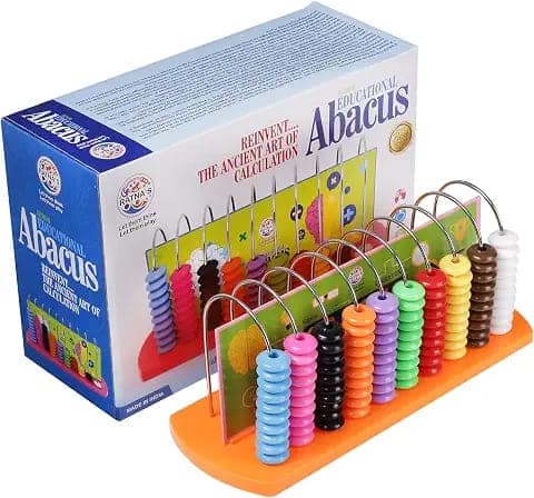 Ratnas Educational Abacus Senior for Kids to Count, add & Subtract with Colourful Beads Multicolor view 2