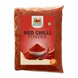 Red Chilli Powder 100 gm by Moteshwar Farmer Producer - Pure & Natural Red Chilli for Daily Use.